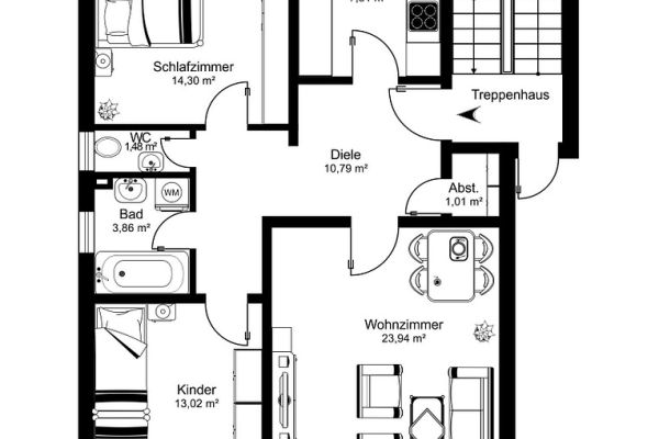 Prodej bytu 3+1 78 m²