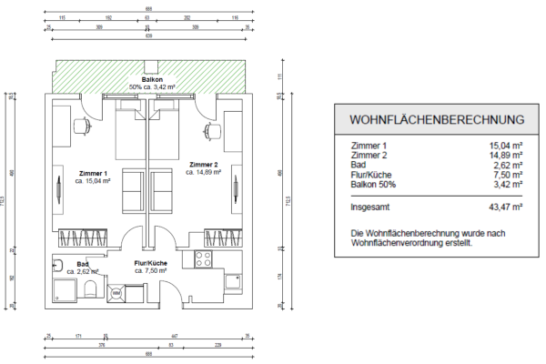 Prodej bytu 2+1 40 m²