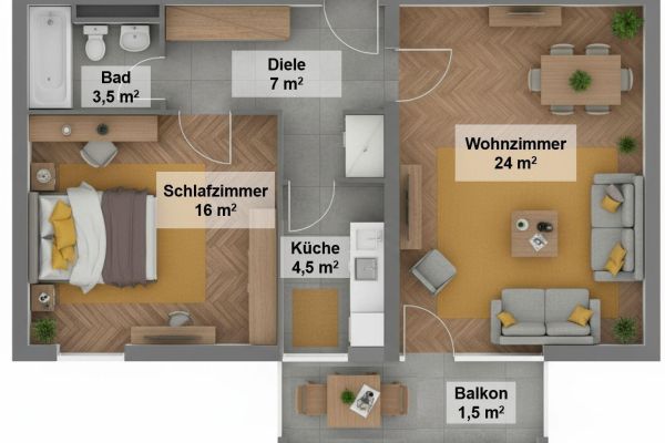 Prodej bytu 2+1 56 m²