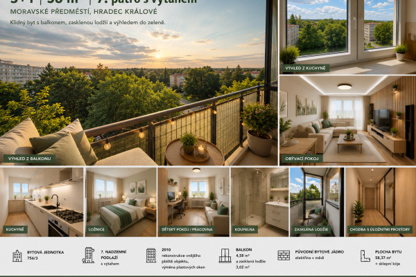Prodej bytu 2+kk 64 m²
