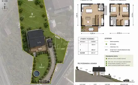 prodej
stavebního pozemku 594 m²