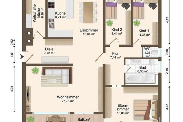 Prodej bytu 3+kk 130 m²